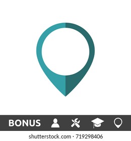 Map Pointer Flat Color Icon