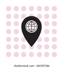 Map pointer flat icon