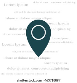 Map pointer flat icon