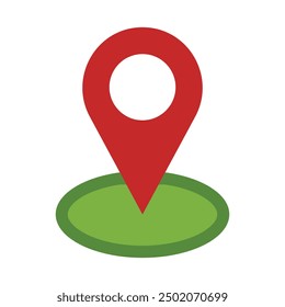 Map Pointer Flat Icon Design para uso personal y Uso comercial