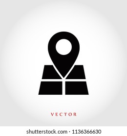Map pointer flat icon, 

Vector EPS 10 illustration style