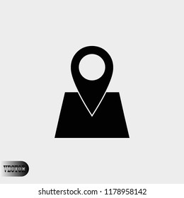 Map pointer flat icon, 

Vector EPS 10 illustration style