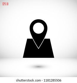 Map pointer flat icon, 

Vector EPS 10 illustration style