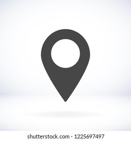 Map pointer flat icon. Vector  Eps 10 
