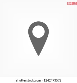Map pointer flat icon. Vector  Eps 10 