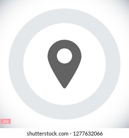 Map pointer flat icon. Vector  Eps 10 