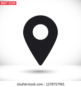 Map pointer flat icon. Vector  Eps 10 