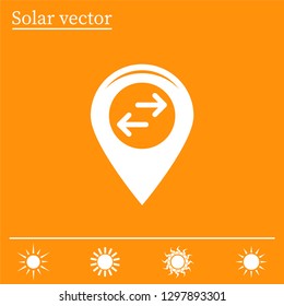 Map pointer flat icon. Vector Eps 10