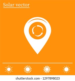 Map pointer flat icon. Vector Eps 10