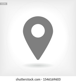 Map pointer flat icon. Vector Eps 10 . Lorem Ipsum Design Flat
