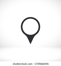 Map pointer flat icon. Vector  Eps 10  navigation search engine Design Flat