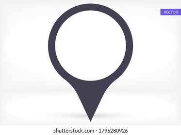 Map pointer flat icon. Vector  Eps 10  navigation search engine Design Flat