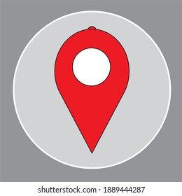 Map pointer flat icon. Vector Eps 10