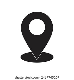 map pointer flat icon vector