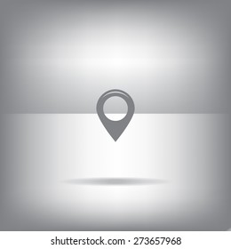 Map pointer flat icon, vector illustratio