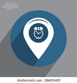 Map pointer flat icon. Vector Eps 10