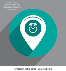 Map pointer flat icon. Vector Eps 10