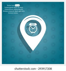 Map pointer flat icon. Vector Eps 10