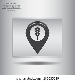 Map pointer flat icon. Vector Eps 10