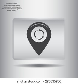 Map pointer flat icon. Vector Eps 10