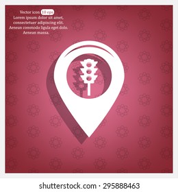 Map pointer flat icon. Vector Eps 10