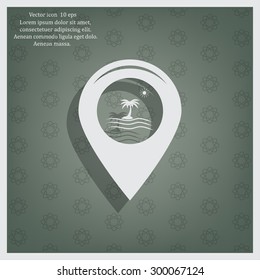 Map pointer flat icon. Vector Eps 10
