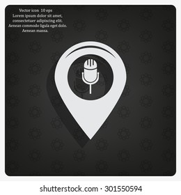 Map pointer flat icon. Vector Eps 10