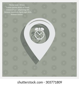 Map pointer flat icon. Vector Eps 10