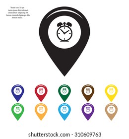 Map pointer flat icon. Vector Eps 10