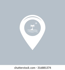 Map pointer flat icon. Vector Eps 10