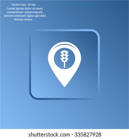 Map pointer flat icon. Vector Eps 10