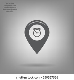 Map pointer flat icon. Vector Eps 10