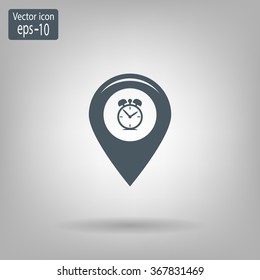 Map pointer flat icon. Vector Eps 10