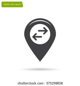 Map pointer flat icon. Vector Eps 10