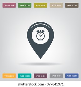 Map pointer flat icon. Vector Eps 10