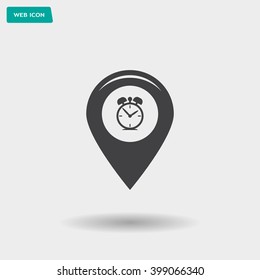 Map pointer flat icon. Vector Eps 10