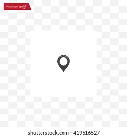 Map pointer flat icon, vector illustratio