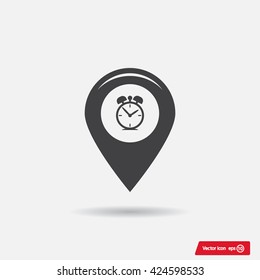 Map pointer flat icon. Vector Eps 10