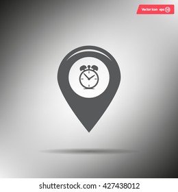 Map pointer flat icon. Vector Eps 10