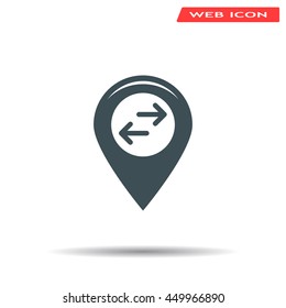 Map pointer flat icon. Vector Eps 10