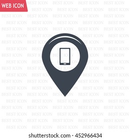 Map pointer flat icon. Vector Eps 10