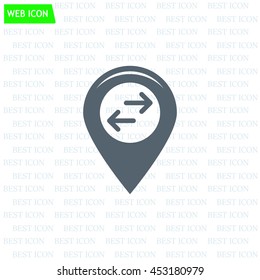 Map pointer flat icon. Vector Eps 10