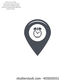 Map pointer flat icon. Vector Eps 10