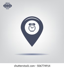 Map pointer flat icon. Vector Eps 10