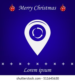 Map pointer flat icon. Vector Eps 10