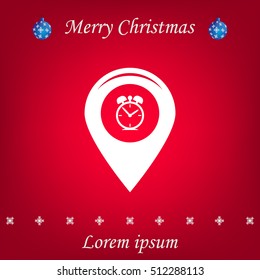 Map pointer flat icon. Vector Eps 10