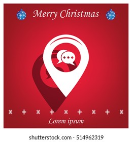 Map pointer flat icon. Vector Eps 10