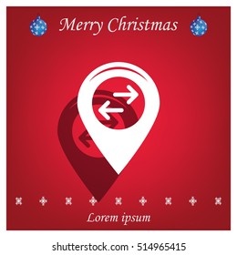 Map pointer flat icon. Vector Eps 10