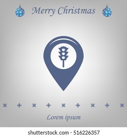 Map pointer flat icon. Vector Eps 10