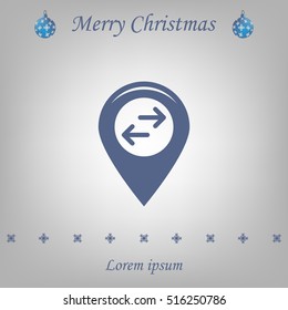 Map pointer flat icon. Vector Eps 10